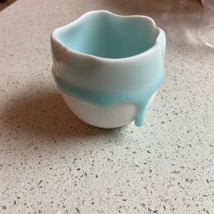 Mint green ceramic cup